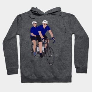 Tandem bike riders Hoodie